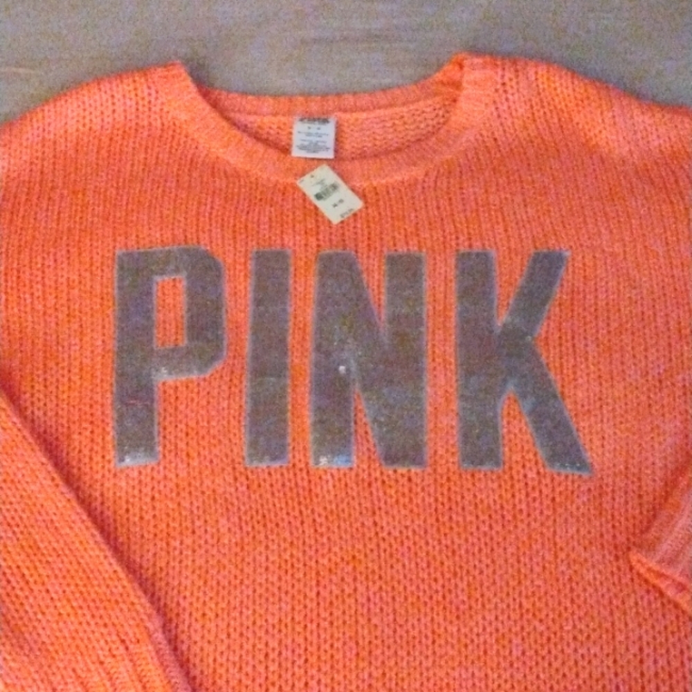 PINK by Victoria Secret oversized sweater size medium NEW WITH TAGS!